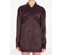 KHAITE Matteo flap-pocket button-front shirt - Brown XS-S-M-L