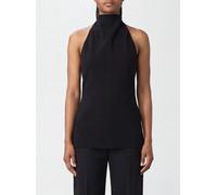 KHAITE Off-the-Shoulder Halterneck Crêpe Turtleneck Top - Size: 6 - female