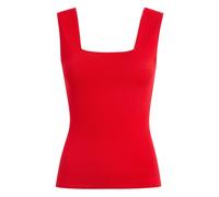 KHAITE square neck sani top - Red L