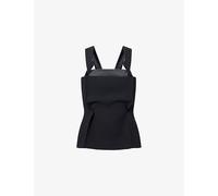 Khaite Womens Khaite Yasmina Boned Woven Top Black 8