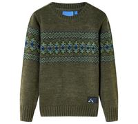 (khaki, 104) Kids' Sweater Children Toddler Pullover Sweatshirt Kids' Tops Knitwear Knitted