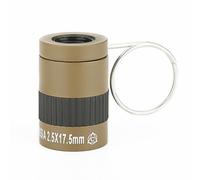 (khaki) 2.5X17.5MM HD Eye Protection Mini Telescope Single-Tube Telescope With Finger Buckle
