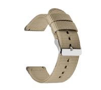 (khaki, 20mm) Nylon Canvas Watch Strap For Men Quick Release Straps 18-24 Mm