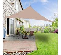 Khaki 4x4x5.7m Waterproof Balcony Sun Shade Sail with Kit 98% UV Protection Polyester Ideal for Garden and Outdoor Spaces