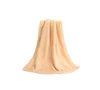 (Khaki, 50x70cm) Coral Fleece Blankets Super Soft Shaggy Universal Solid-color Fleece Blankets For Sofa
