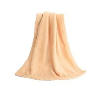 (Khaki, 70x100cm) Coral Fleece Blankets Super Soft Shaggy Universal Solid-color Fleece Blankets For Sofa