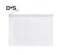 (khaki, A4) File Bag Large Capacity Storage A4 Files Stationery Carrying Case Transparent Visual Design Portable Document Organizer