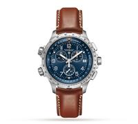 Khaki Aviation X-Wind GMT Chrono Quartz 46mm Mens Watch Blue