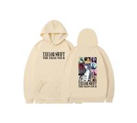 (Khaki + black, S) TAYLOR SWIFT Athleisure Hoodie Printed