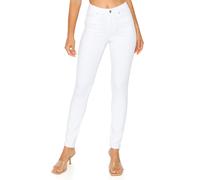 KHAKI BLUE cali1850 WomenAs The Everyday garment-Dyed Skinny Jeans - Soft Stretchy High Rise comfy casual Pants 79352AM-DM405 White 12