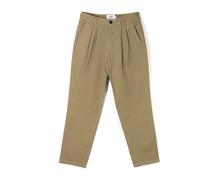 Khaki Double Pleat Trousers W36