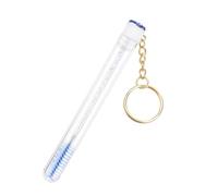 Khaki Eyelash Brushes for Eyelash Extensions,Faux Crystal Eyelash Brush with Rhinestone Buckle and Pipe,Makeup Tool Applicator Set Makeup Brush Tool Kits Blueplies Cup Toothbrush Mascara Brushes