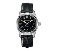 Khaki Field Murph Automatic 42mm Unisex Watch Black Leather Strap and Bracelet Box Set