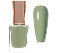 Khaki Green Gel Nail Polish - Quick Dry, Long-Lasting & No-Bake Formula for DIY Nails at Home - 11ML Nail Varnish for Women & Girls