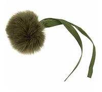 Khaki Green | Large 6cm Faux Fur Pom Pom | Gift Wrap, Home Decor & Crafts