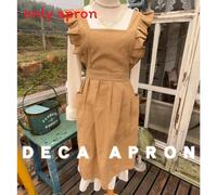 (Khaki) Rustic Style Sleeveless Apron For Coffee Shop Art Students And Arrangements Floral