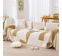 Khaki Stretch Sofa Cover Multifunctional Couch Throw Blanket 180x300CM Decorative Slipcover for Living Room Furniture Protector and Enhancer