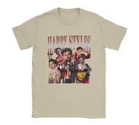 (Khaki, XXS) Men Women's Vintage Harrys Styles House Graphic T Shirt Outfits Casual Round Neck Fashion T Shirts Tee Adult Clothing