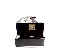 KHALSA MUSICAL 42 keys, 7 Bellow, Coupler Folding Portable Colour Mahogany Harmonium with high sound quality with free bag