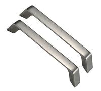 KHAMEO 2 Pack Brushed Nickel Cabinet Handles Cupboard Drawer Handle Kitchen Hardware Handles Pull for Kitchen Cupboard Door, Bedroom Dresser Drawer (16Mm,B)/B/192Mm