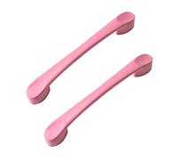 KHAMEO 2 Pack Cabinet Pulls Alumialloy Drawer Handles Cupboard Handle Cabinet Knobs Door Levers Home Improvement Hardware (Hole Distance 128Mm,Blue)/Pink/Hole Distance 128Mm