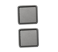 KHAMEO 2 Pcs Flush Sliding Door Pull Flip-Top Handles Square Recessed Cabinet Handles Zinc Alloy Drawer Knob with Screws for Doors Windows Cabinetsniture Door Levers (Hole Spacing 96Mm,Gray)/Gray/Sing