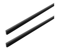 KHAMEO 2 Pieces Aluminum Cabinet Door Handles Black Cupboard Knobs Pulls Wardrobe Handle Pull with Screwsniture Drawer Handles for Kitchen Bedroomniture (Length:1500Mm)/Hole Distance:512Mm