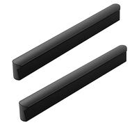 KHAMEO 2 Pieces Aluminum Cabinet Door Handles Black Cupboard Knobs Pulls Wardrobe Handle Pull with Screwsniture Drawer Handles for Kitchen Bedroomniture (Length:1500Mm)/Hole Distance:96Mm