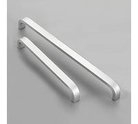 KHAMEO Cabinet Handles,Aluminum Cupboard Handles Kitchen Wardrobe Door Pullsniture Drawer Knobs for Kitchen Bathroom Dresser Gate Wardrobe 2Pcs (128Mm(5In))/Silver/192Mm(7.5In)