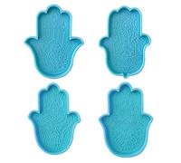 Khamsah Hand Epoxy Resin Silicone Mold Fatima Hand Tray Casting Mold Elephant in The for Palm Soap M Molds for Casting