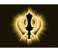 Khanda Canvas Wall Art for Peace, Prosperity and Inner Harmony - Transform Your Space with Divine Blessings - Vishnu, Khanda Canvas - Sikh Art (Multicolour, 40x30 (cm), Unframed)