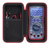 Khanka Case for AstroAI Digital Multimeter, TRMS 6000 Counts Multimeters,Protective Storage Bag with Pocket for AstroAI TRMS 6000 Counts Multimeters Accessories,Case Only
