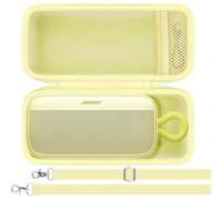 khanka Case for Bose SoundLink Plus Portable Speaker,Hard Protective Shell with Shoulder Strap for Bose SoundLink Plus Bluetooth Speaker,Case Only (Yellow)