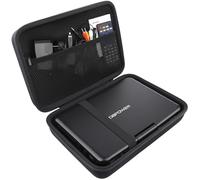 Khanka Hard Case Carrying Travel Bag for WONNIE/SUNPIN/DBPOWER 12.5" Portable DVD Player and Accessories.(Case only)