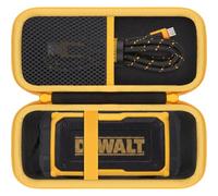 khanka Case for DEWALT Heavy Duty Magnetic ToughSound Pro Bluetooth Speaker | Shockproof EVA Hard Shell with Soft Velvet Lining and Mesh Pocket, Sturdy Handle for Easy Carrying,Case Only
