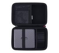 Khanka Case for Fujifilm Instax Link Wide Photo Printer,Carrying Bag with Pocket for Instax Link Wide Accessories (Case + Photo Album, Black)