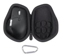 Khanka Case for Logitech MX Master 4/Master 3S/Master 3 Wireless Mouse,Protective Storage Cover for Logitech MX Master 4/3S/3 with Carabiner Clip,Case Only (Black)