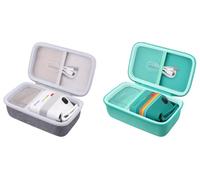 Khanka Case for Polaroid Go Gen 3/Gen 2/Go Mini - Grey + Mint Green