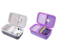 Khanka Case for Polaroid Go Gen 3/Gen 2/Go Mini - Grey + Purple