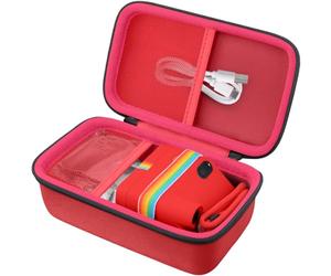 Khanka Case for Polaroid Go Generation 3/Go Generation 2/Polaroid Go Mini Instant Film Camera,Hard Travel Carrying Storage Bag with Carry Handle,Case Only (Red)