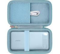 Khanka (Case only) Hard Carrying Case for Anker Power Bank 20,000mAh Portable Charger with Built-in USB-C Cable,Travel Storage Bag for 87W Max Fast Charging Battery Pack,Case Only (Blue)