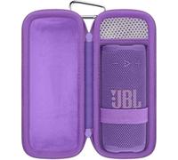 Khanka for JBL Grip Bluetooth Speaker Hard Case,Travel Carrying Storage Cover for JBL Grip Compact Bluetooth Speaker with Carabiner,Case Only (Purple)