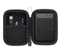 Khanka for PLAUD NOTE AI Voice Recorder Hard Carrying Case,Storage Cover Compatible with PLAUD Note AI Audio Recorder with Carabiner Clip,Case Only(Black)