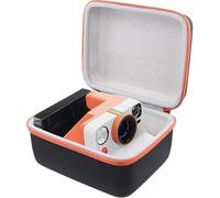 Khanka for Polaroid Now Gen 3, Now+ Gen 3, Now Gen 2, Now+ Gen 2, Now, Now+, I-2, Flip, OneStep+ and OneStep 2 Instant Cameras Hard Case,Protective Travel Carrying Storage Bag,Case Only(Orange Zipper)