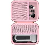 Khanka for WOLFBOX Compressed Air Duster MF100 MF50, Dust Blower and Air Blower Hard Storage Case, Carrying Bag with Mesh Pocket for WOLFBOX MF100 MF50 Accessories, Case Only (Pink)