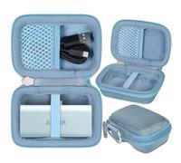 Khanka Hard Carrying Case Replacement for Anker Power Bank 5,000mAh / 22.5W Portable Charger, Protective Storage Travel Cover (Blue, Case Only)
