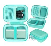Khanka Hard Carrying Case Replacement for Anker Power Bank 621 Charger,Protective Storage Travel Cover for Anker 5000mAh,12W Portable Charger(Emerald Green,Case Only)