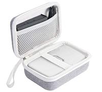 Khanka Hard Case for Fujifilm instax Mini Link Smartphone Portable Printer.Fits Film Photo Paper and Cables.(Gray&White)