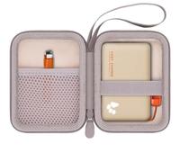 Khanka Hard Case for INIU 10000mAh 45W Power Bank | Compatible with INIU P41 P41L P50 P55 P55L P73 P771 P781 Portable Charger,EVA shell,Velvet Interior,Beige,Case Only