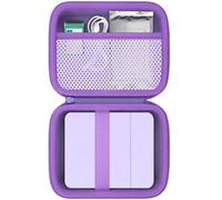 Khanka Hard Case for Nelko PP01 2x3 Portable Photo Printer | Mesh Pocket for Nelko PP01 Instant Sticker Printer Accessories;EVA shell,Velvet Interior,Purple,Case Only
